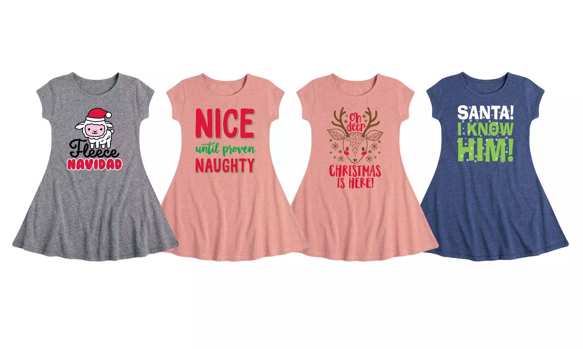 Nice Until Proven Naughty Girls Holiday Dresses - Primary Image