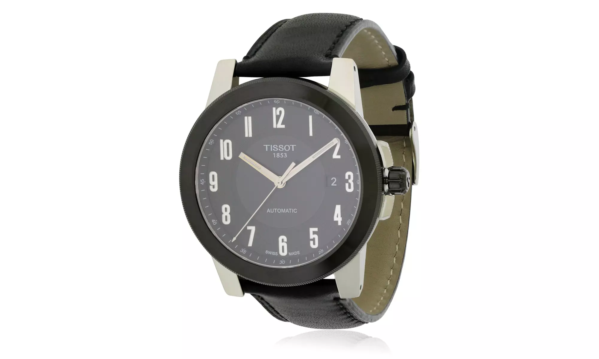 Tissot Gentleman Swissmatic Leather Mens Watch T0984072605200 - Primary Image