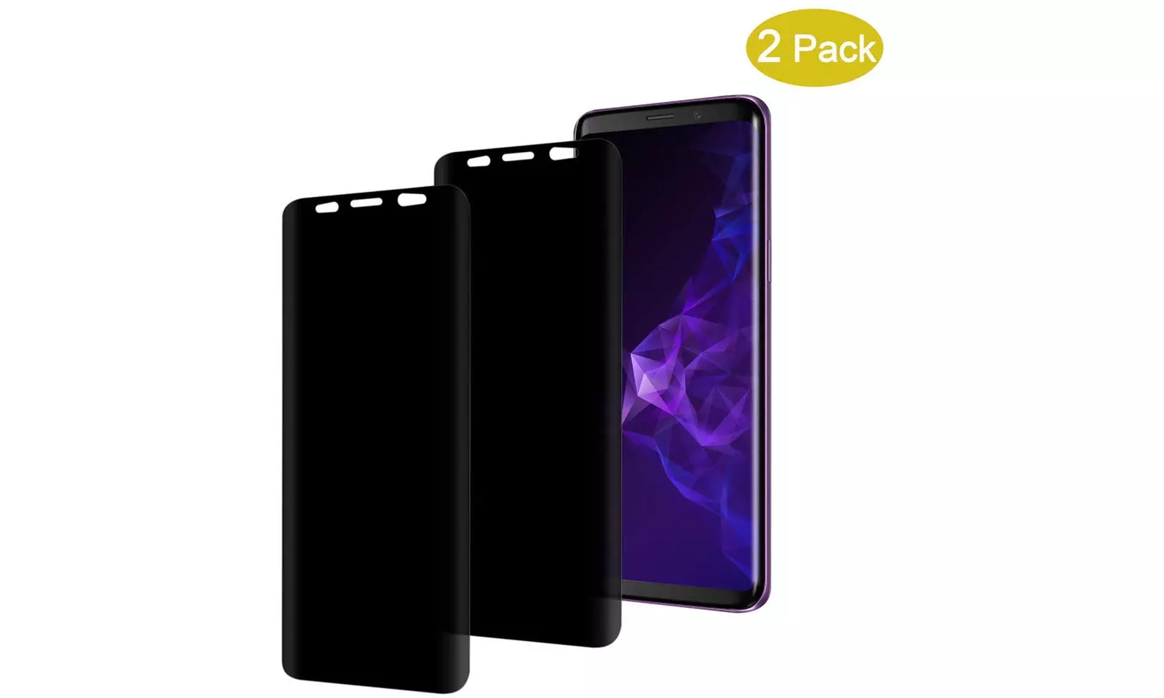 Galaxy S9 Privacy Screen Protector, TPU Soft Film Anti Spy/Glare Smooth Touch - Primary Image