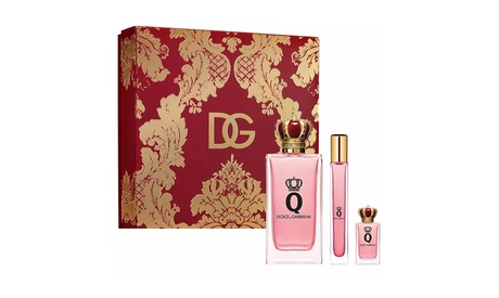 Three-Piece Dolce & Gabbana Q Eau De Parfum Gift Set For Women Women Spray Fresh 100 Ml Eau De Parfum