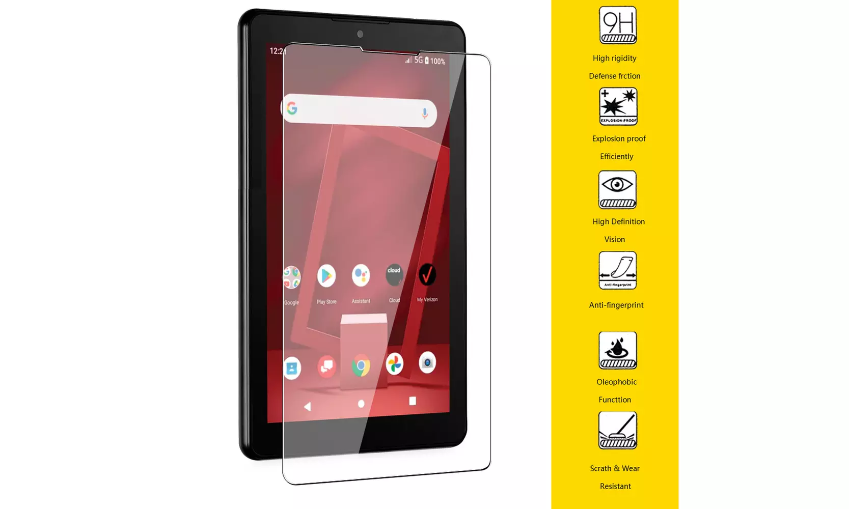For Orbic Tab8 5G Verizon/Orbic Tab8 5G UW 8Inch Tempered Glass Screen Protector - Primary Image