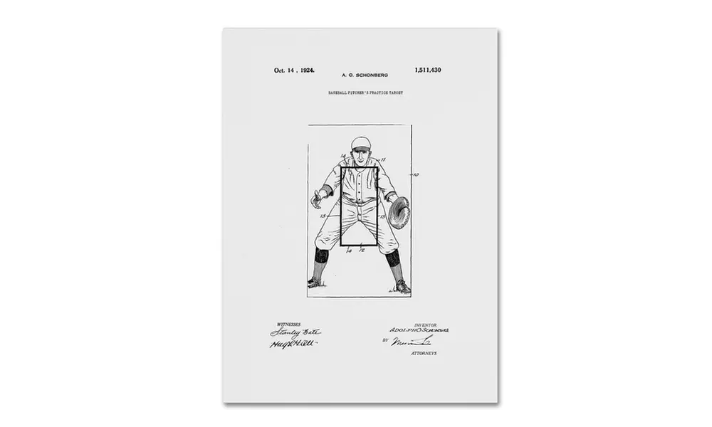 Claire Doherty 'Practice Target Patent 1924 White' Canvas Art - Second Medium