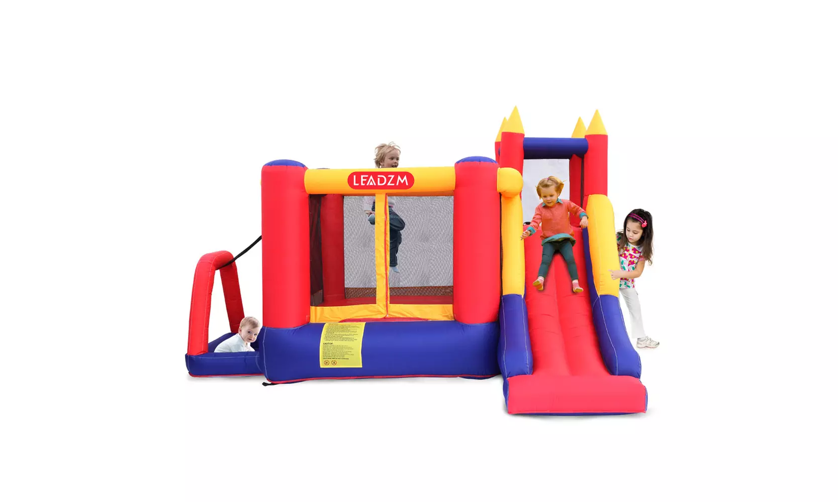 Inflatable Bounce House, with Long Slide, Large Bouncing Area, and Sun Roof - Primary Image