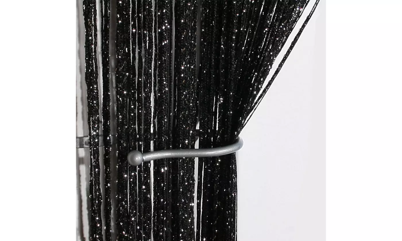 Glitter String Curtains Room Door Divider Window Patio Fly Screen Fringe Panels