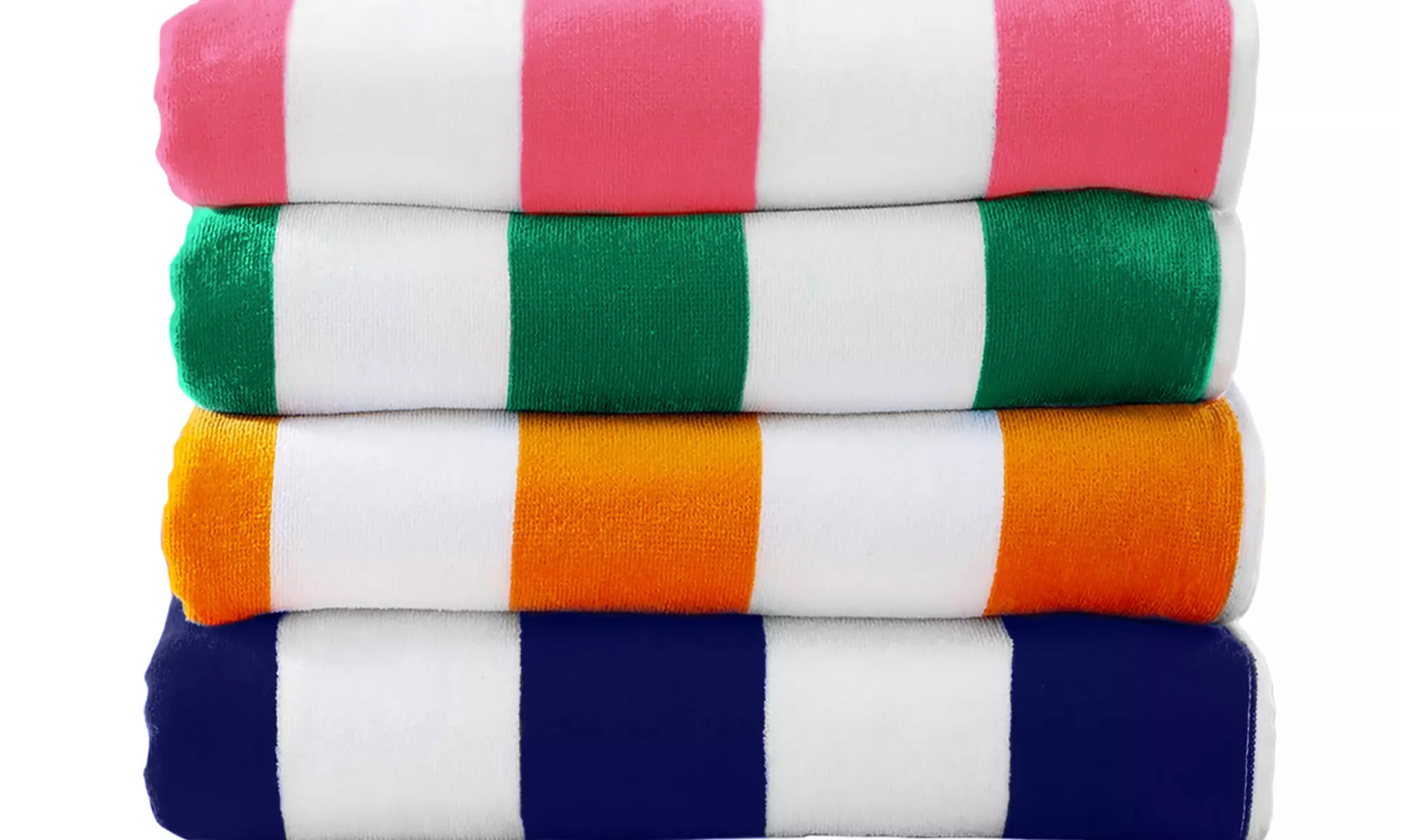 FreshFolds Four Pack Cotton Velour Beach Towels