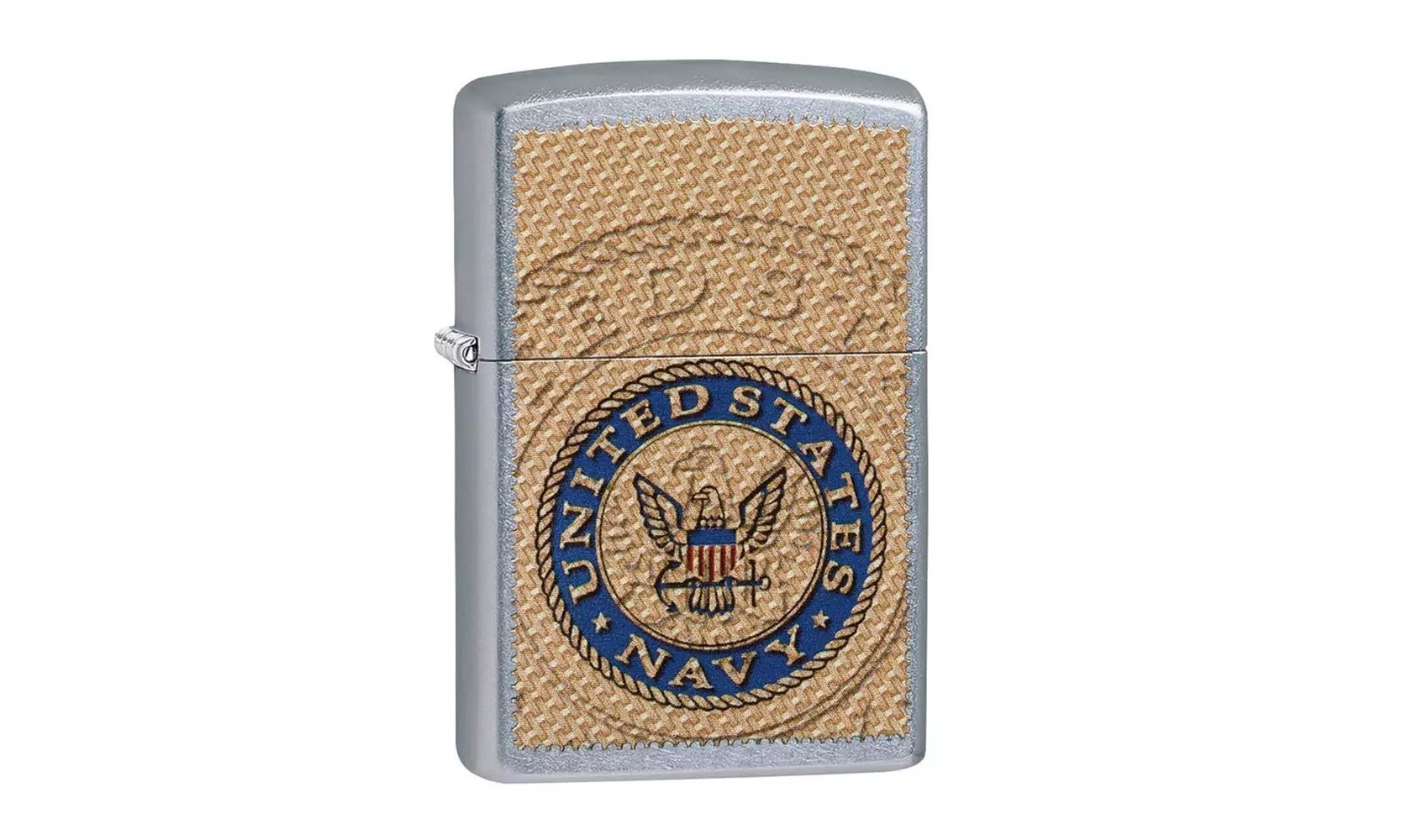 Zippo US Navy Seal Pocket Lighter, Street Chrome #29384 - Primary Image
