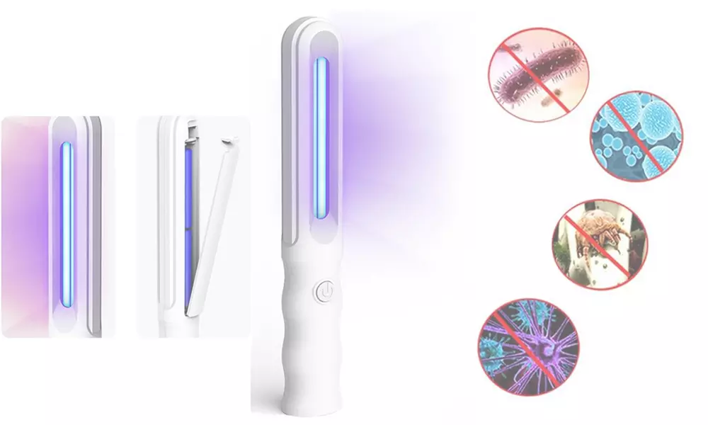 UV Light Sanitizer Wand, Foldable Handheld Ultraviolet Sanitizer Machine - Second Medium