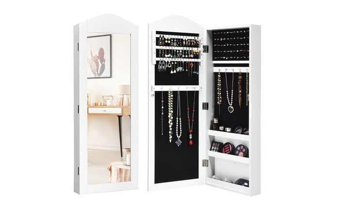 Up To 46 Off On Mirrored Jewelry Cabinet Armo Groupon Goods