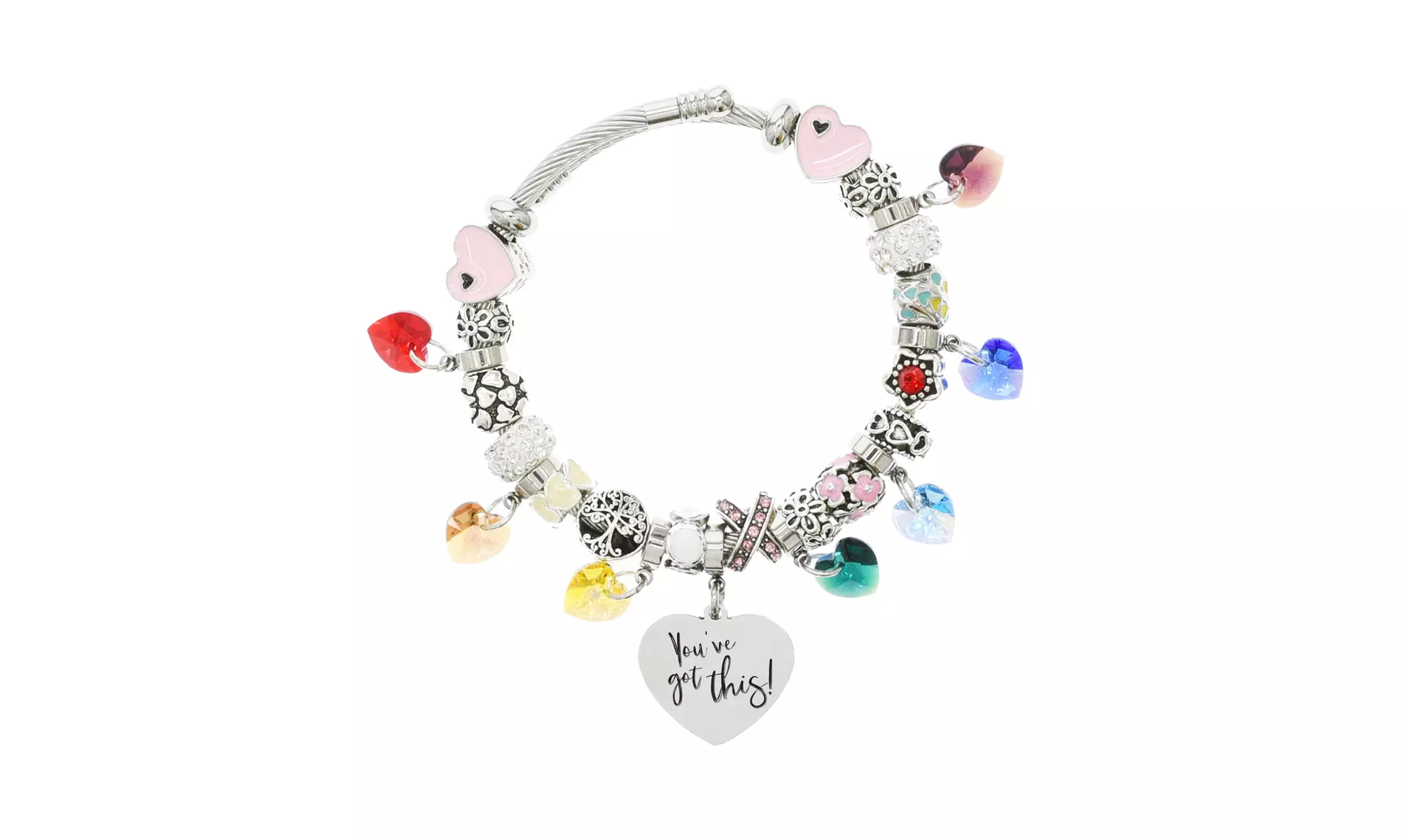 Women's Inspirational Heart Chakra Bracelet By Pink Box - Second Medium