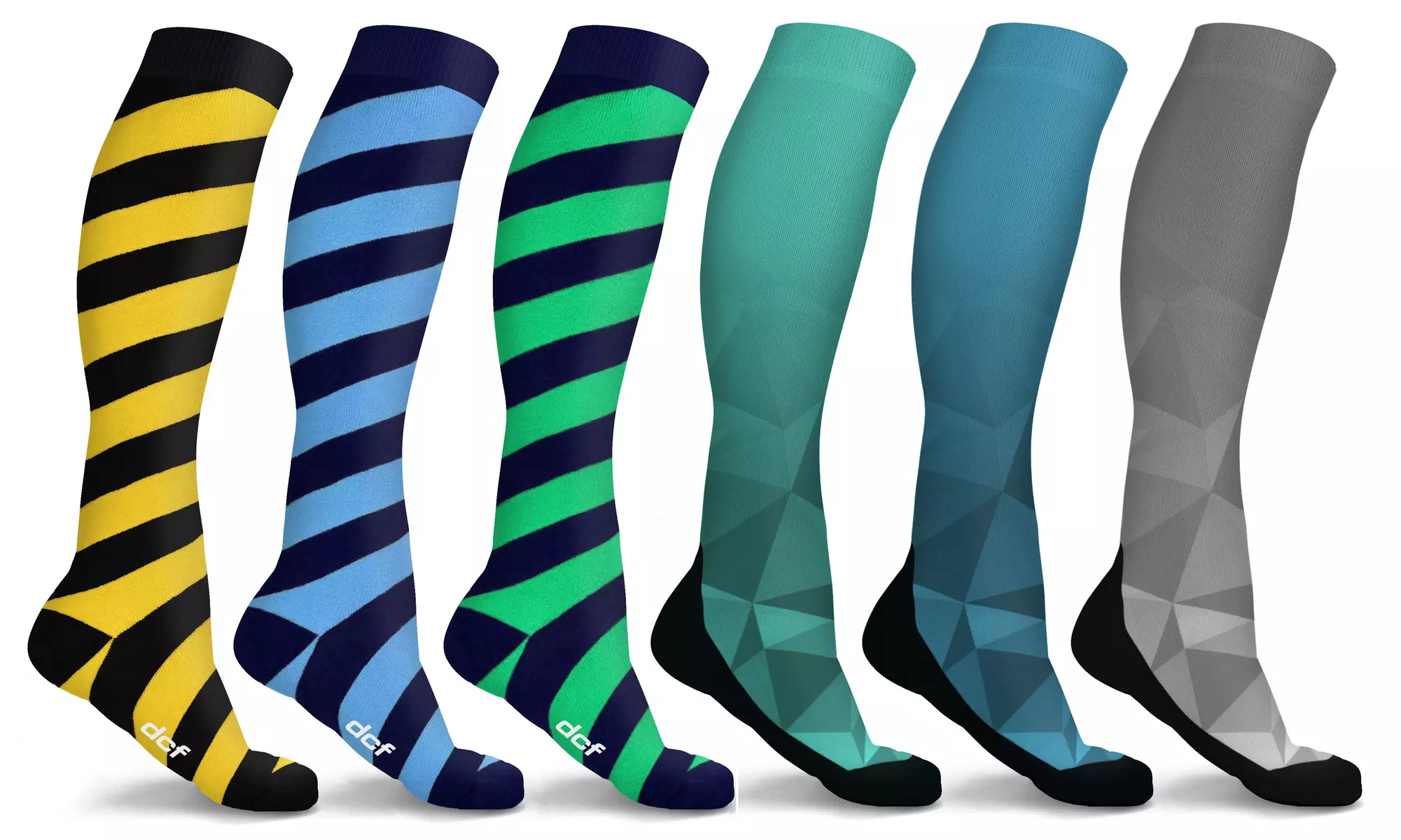 DCF Chic Knee-High Compression Socks (3-Pack) - Primary Image