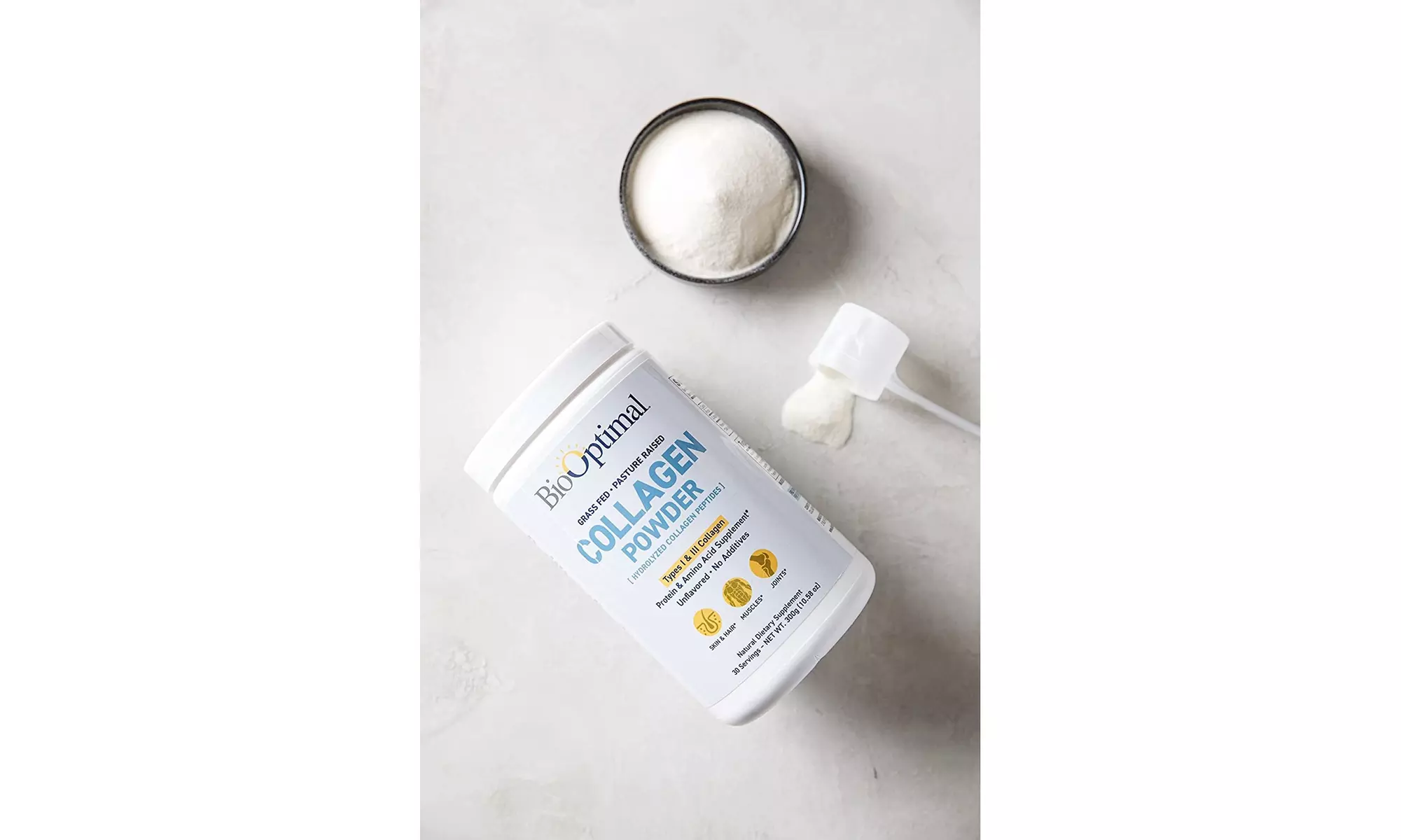 BioOptimal Collagen Powder, 300 Grams, 30 Servings - Second Medium