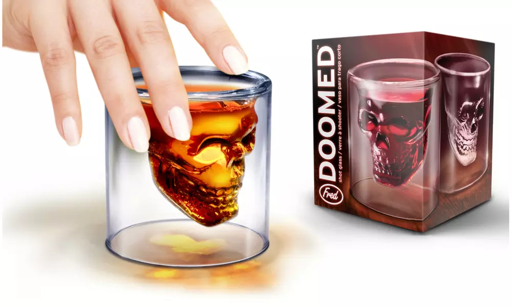 Hand-Blown Skull of Doom Shot Glass - Primary Image