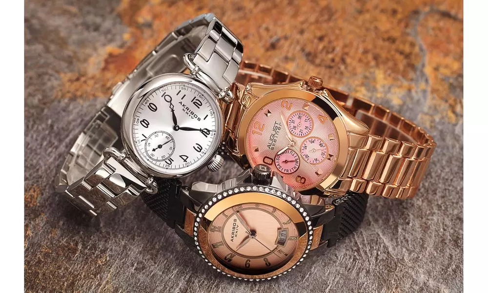 Women's Bracelet and Leathers Multi-Function Watch Collection - Primary Image