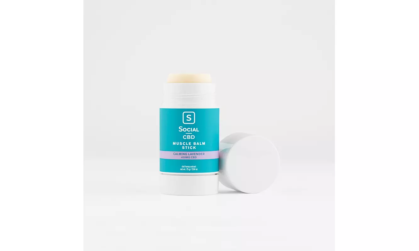 Social CBD - 400MG Muscle Balm Stick 2.6oz - Lavender - Primary Image