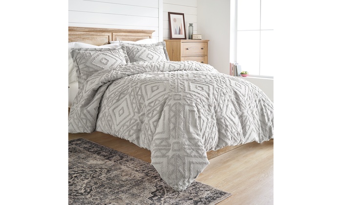 Better Homes And Gardens Full/Queen 3 Piece Chenille Duvet Cover Set ...