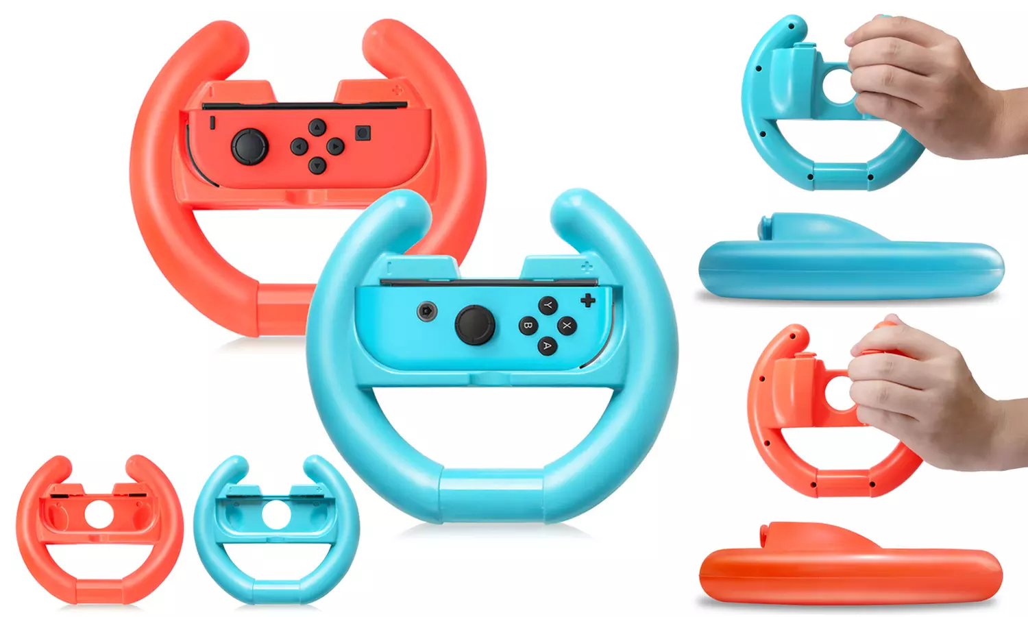 Steering Wheel Grip Attachment for Nintendo Switch Joy-Con Controllers (2-pk) - Second Medium