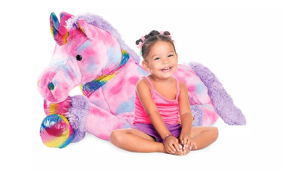 Kids Extra Large Plush Unicorn Life-Size Stuffed Animal - Primary Image