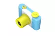 Shock-Proof Rechargeable Cute Mini HD 5.0mp 4X Digital Camera - Blue - Second Medium