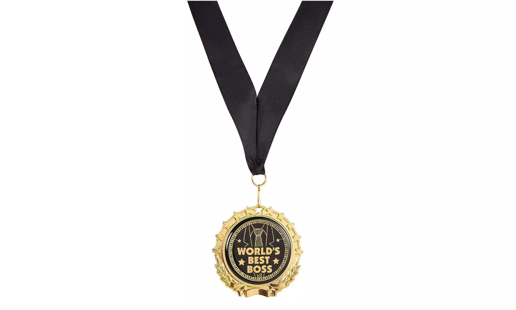 Gold Medal for Boss - World's Best Boss Medal with Ribbon - Birthday Event Gift - Primary Image