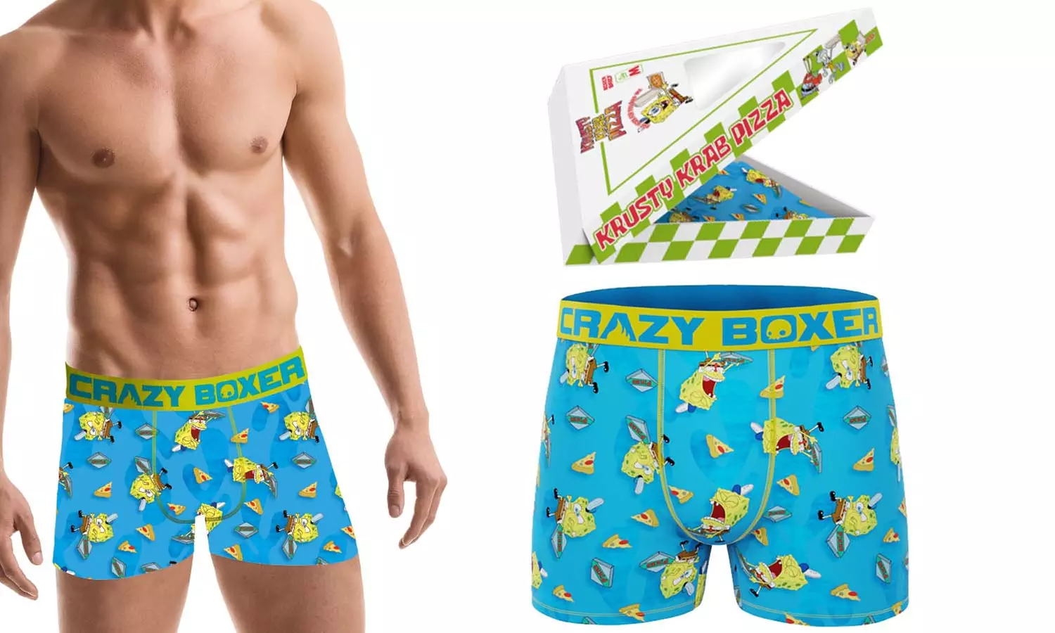 CRAZYBOXER SPONGEBOB  Men's Boxer Briefs (Single) - Second Medium