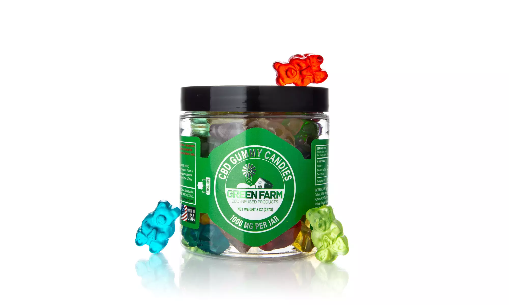 Clear Gummies Infused with Organic CBD (500MG - 5000MG) From Green Farm