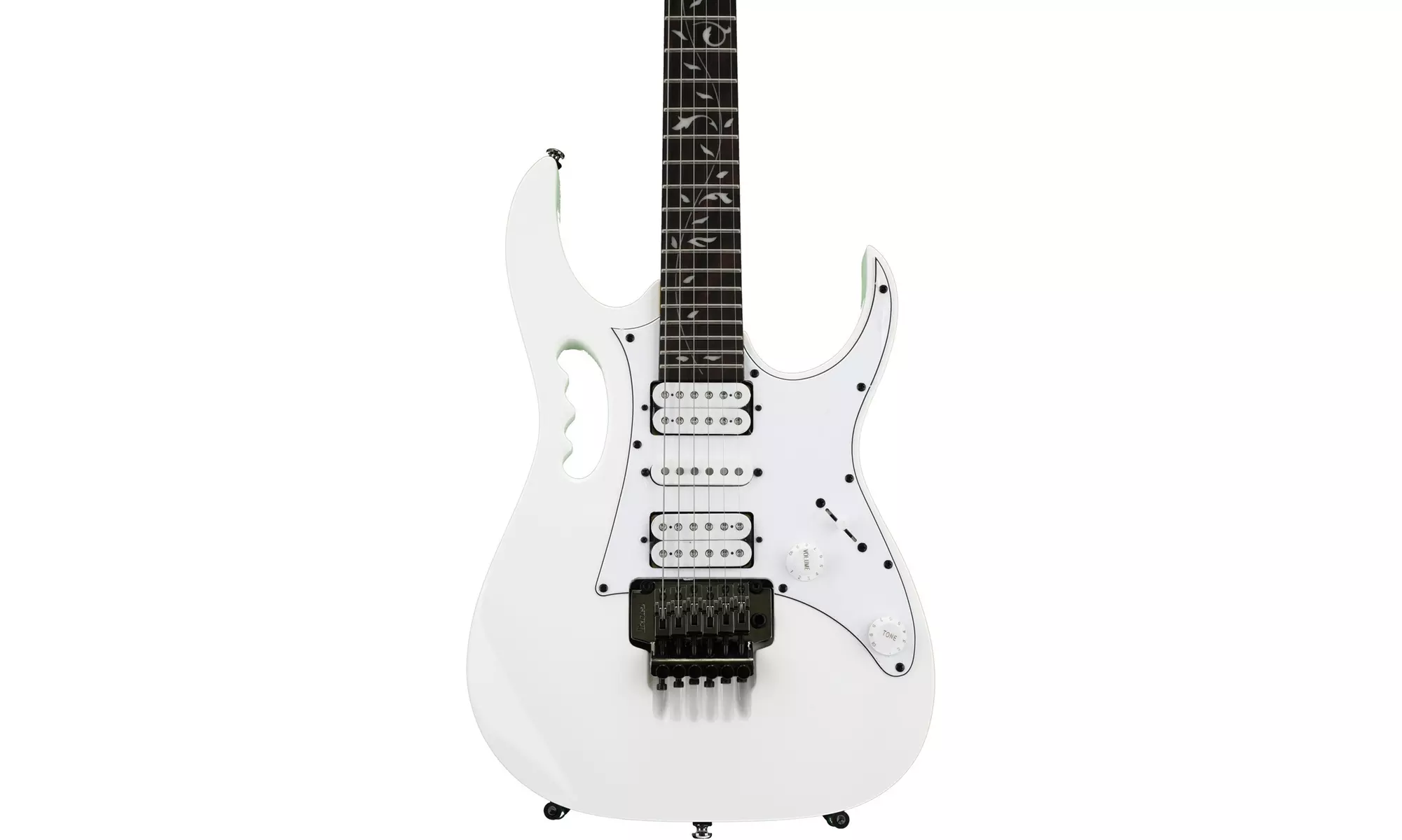 Ibanez JEMJR JEM/UV Steve Vai Signature 6-String Electric Guitar (White) - Second Medium
