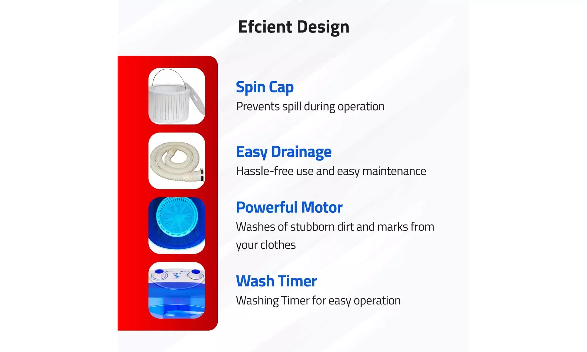 DENSORS Portable Tub Washer Travel Washing Machine  - Second Medium
