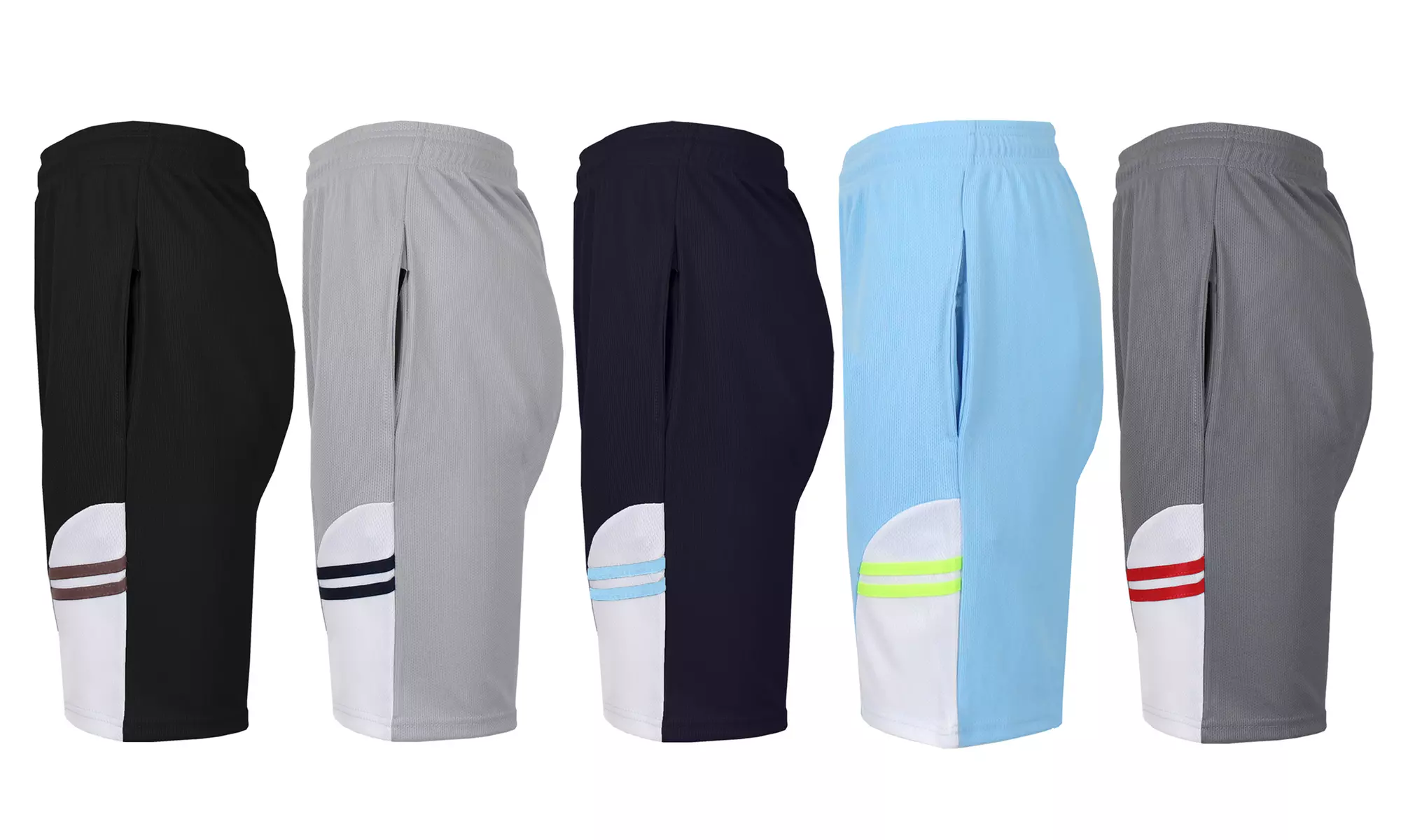 5-Pack Women's Moisture Wicking Performance Loose Fit Mesh Shorts - Primary Image