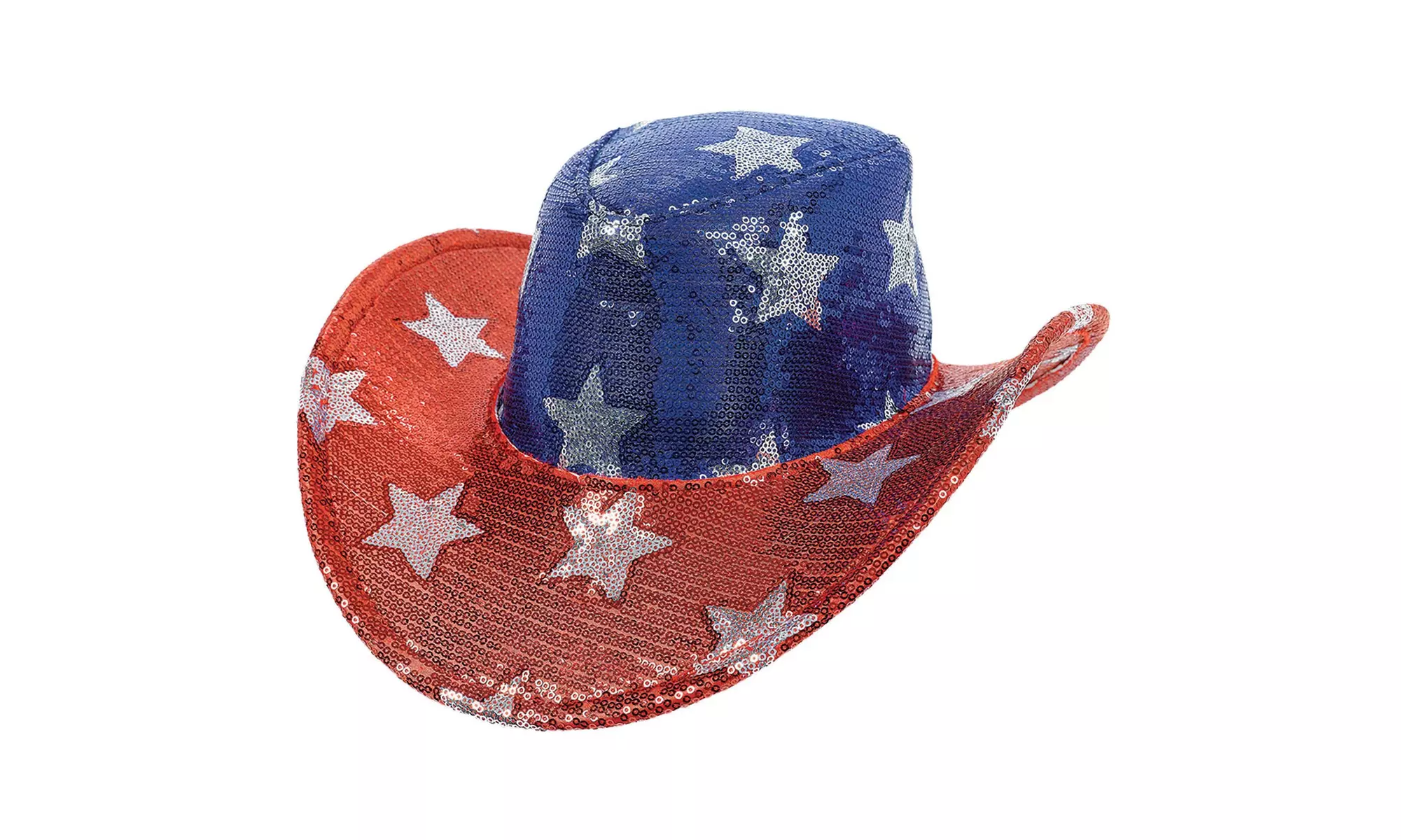 Patriotic Sequin Cowboy Hat (2-pack) - Second Medium