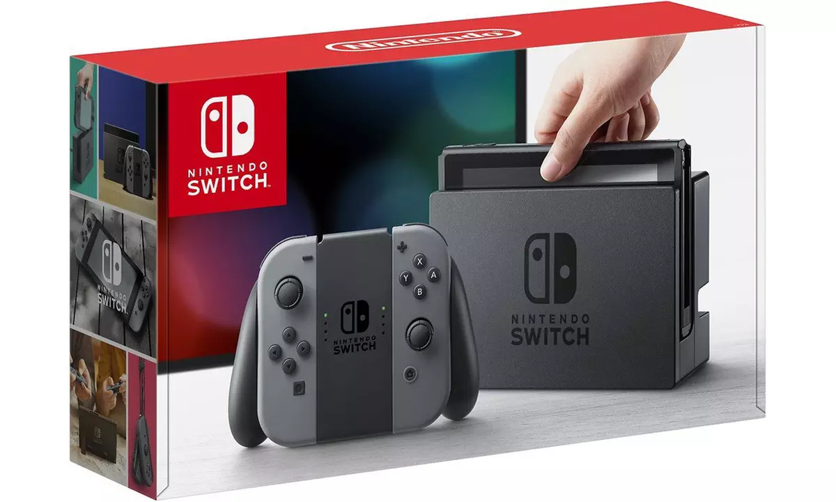 Nintendo Switch - 32GB Gray Console (with Gray Joy-Con) - Second Medium