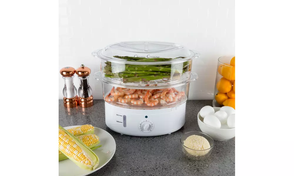 Vegetable Steamer and Rice Cooker with Timer (6.3-Qt.) - Primary Image