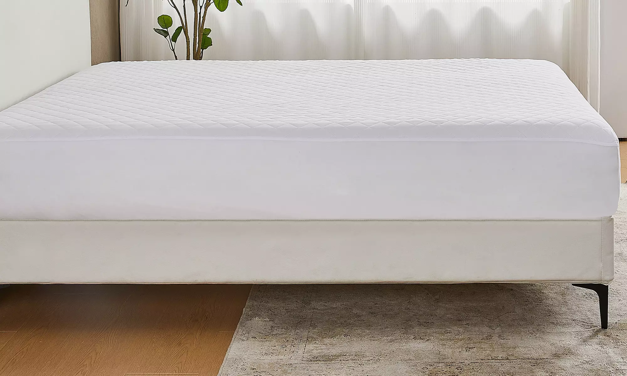 Down Alternative Box Stitched Mattress Pad