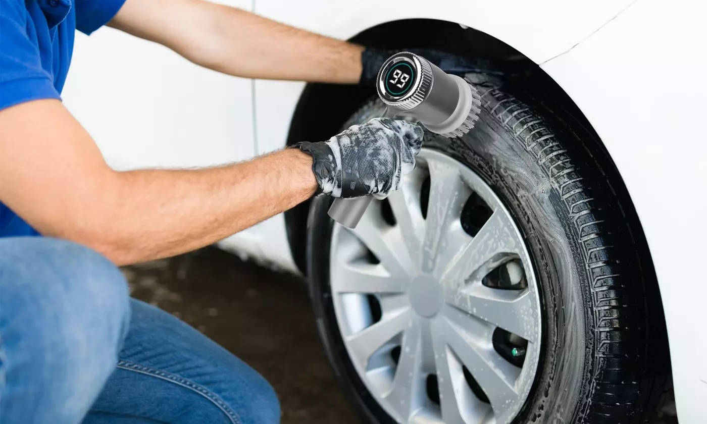 NewHome Electric Spin Scrubber: Cordless with 5 Brush Heads & 3 Speed Settings