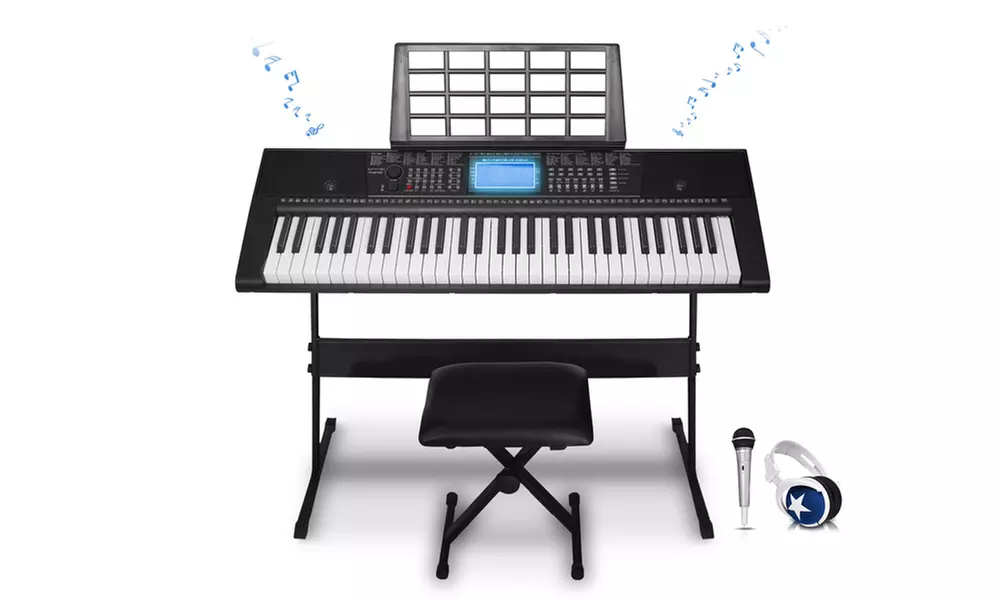 Technical Pro Keyboard Bundle with Seat, Stand, Mic and Headphones - Primary Image