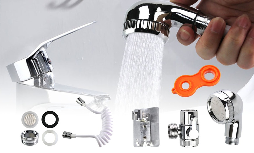 bathroom sink faucet with sprayer