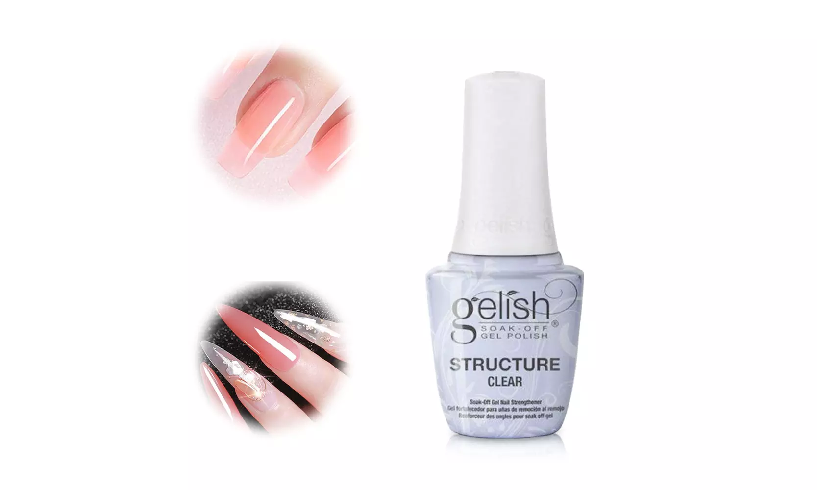 Harmony Gelish UV Structure Gel "CLEAR" in the bottle 0.5oz LED Brush On - Primary Image