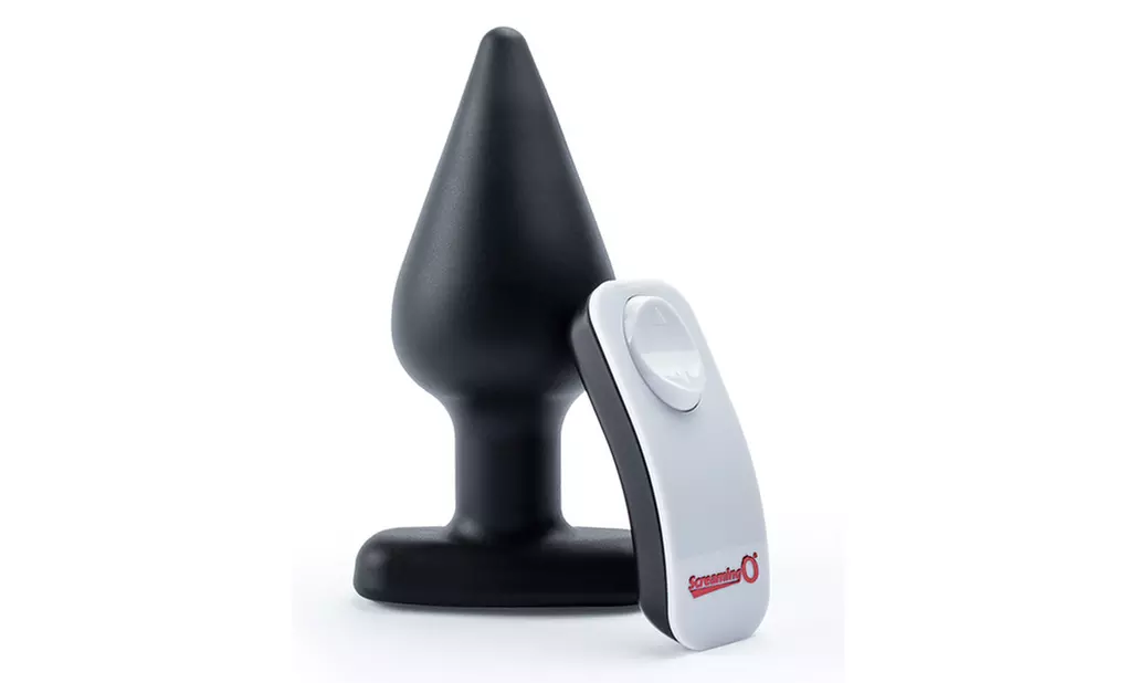 Screaming O My Secret Remote Vibrating XL Plug - Black - Primary Image