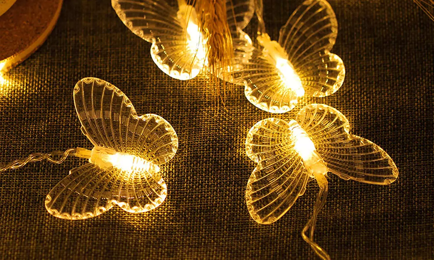 96 LED Christmas Snowflake LED Curtain String Lights Window Curtain Lights