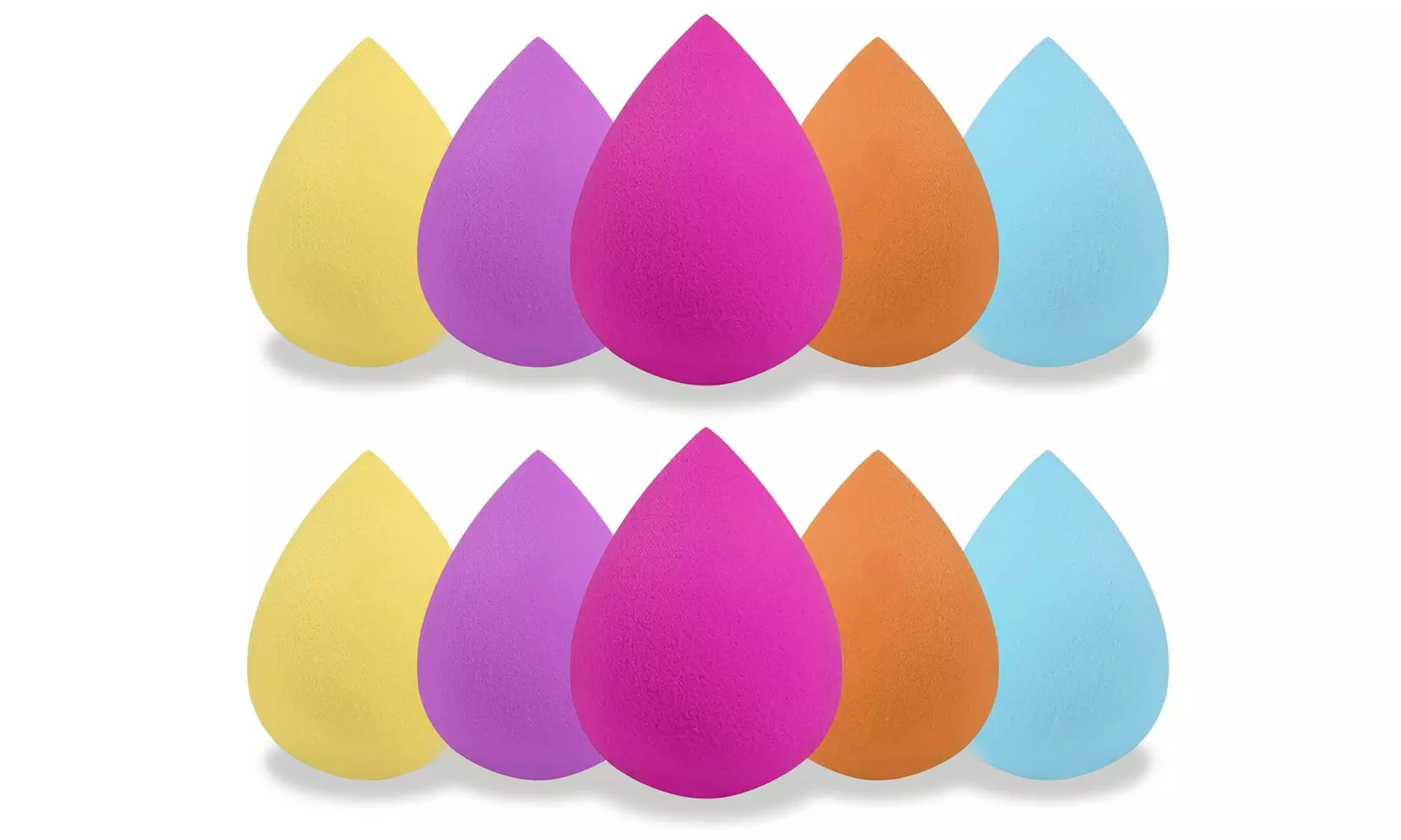Makeup Tear Drop Blending Beauty Sponge Set (5-Pack or 10-Pack) - Second Medium