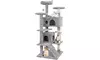 ZENY 53 inch Cat Tree with Scratching Posts and 2 Plush Rooms