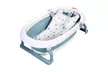 Costway Folding Baby Bathtub Newborn Toddler Collapsible Bath Support w/ Cushion - Second Medium