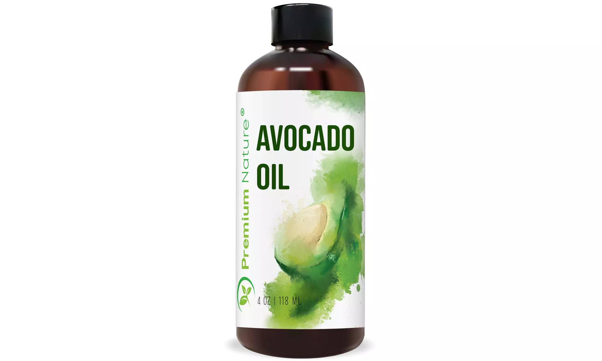 Avocado Oil, Cold Pressed 100% Pure Natural For Skin, Body, Hair and Massage - Primary Image