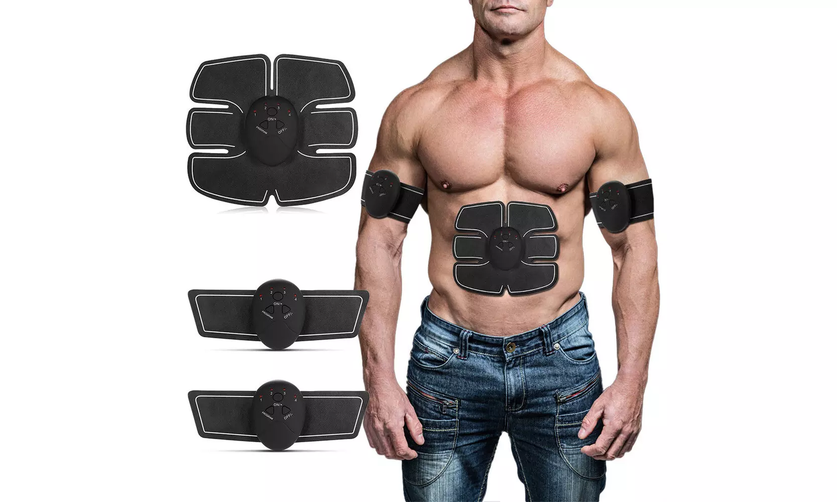 EMS Abdominal Muscle Trainer ABS Trainer Fit Body Home Exercise Shape Fitness - Primary Image