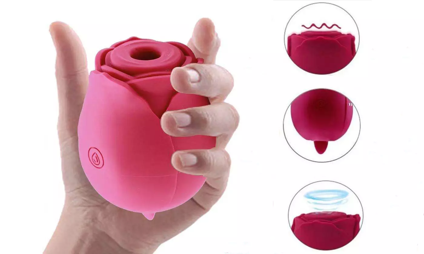 3 in 1 Shape Sucking Vibrator G-spot Clitoral Sex Toy 7 Speed Waterproof  - Primary Image