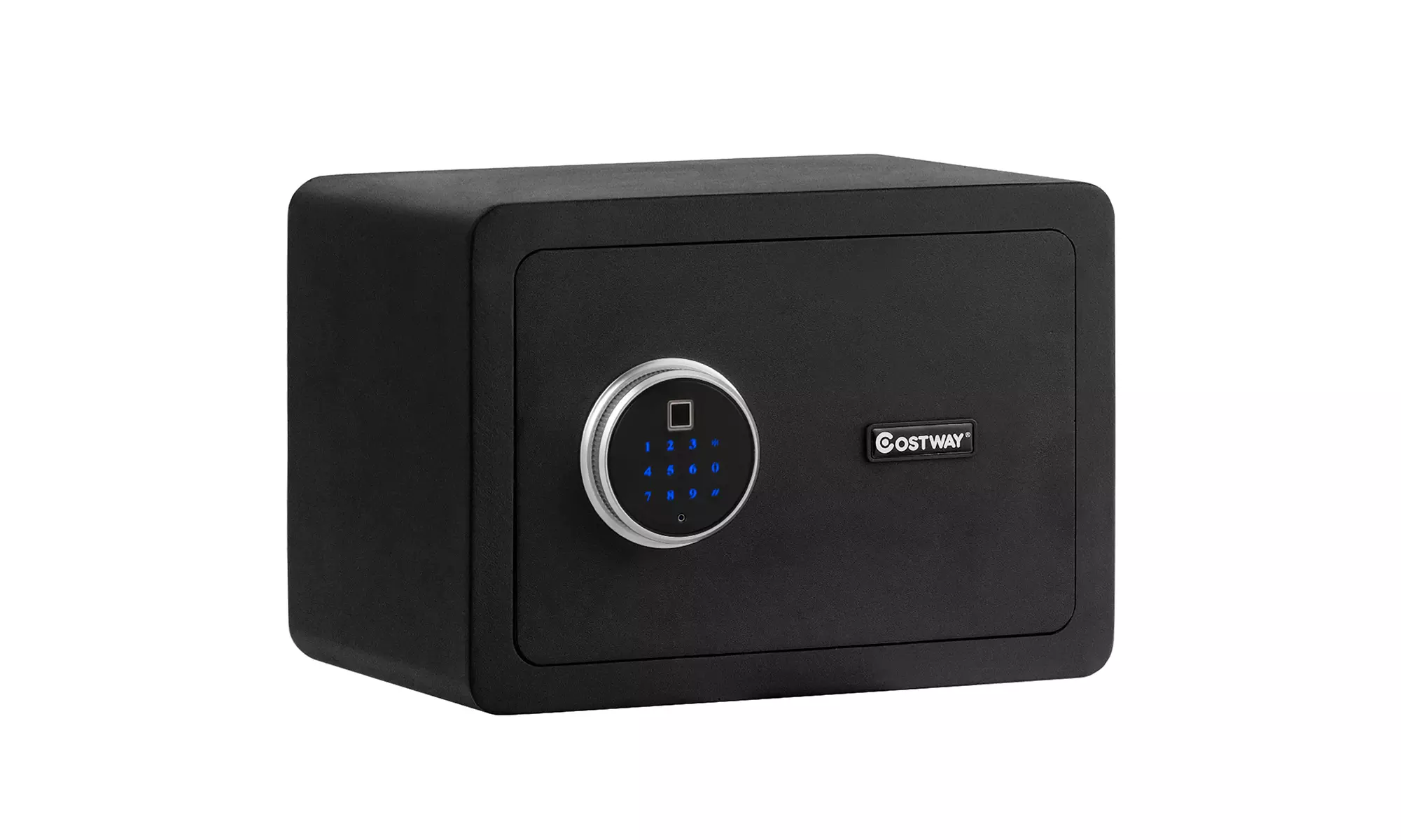 Costway Fingerprint Safe Box Security Box w/Inner LED Light Store Cash Jewelry - Primary Image
