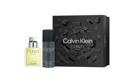 Calvin Klein Eternity 2pc Gift Set For Men. Men Fresh Spray Eau De Toilette