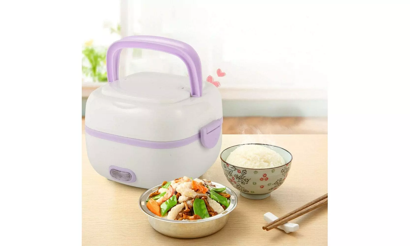 200W 1L Capacity Electric Lunch Box - Primary Image