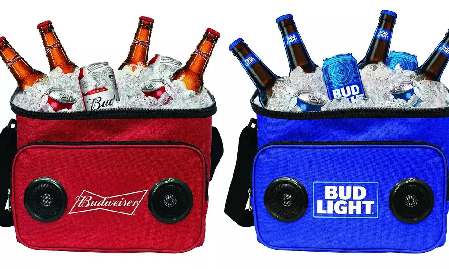Bud Light Budweiser Soft Beer Cooler with Built-in Wireless Bluetooth Speaker - Primary Image