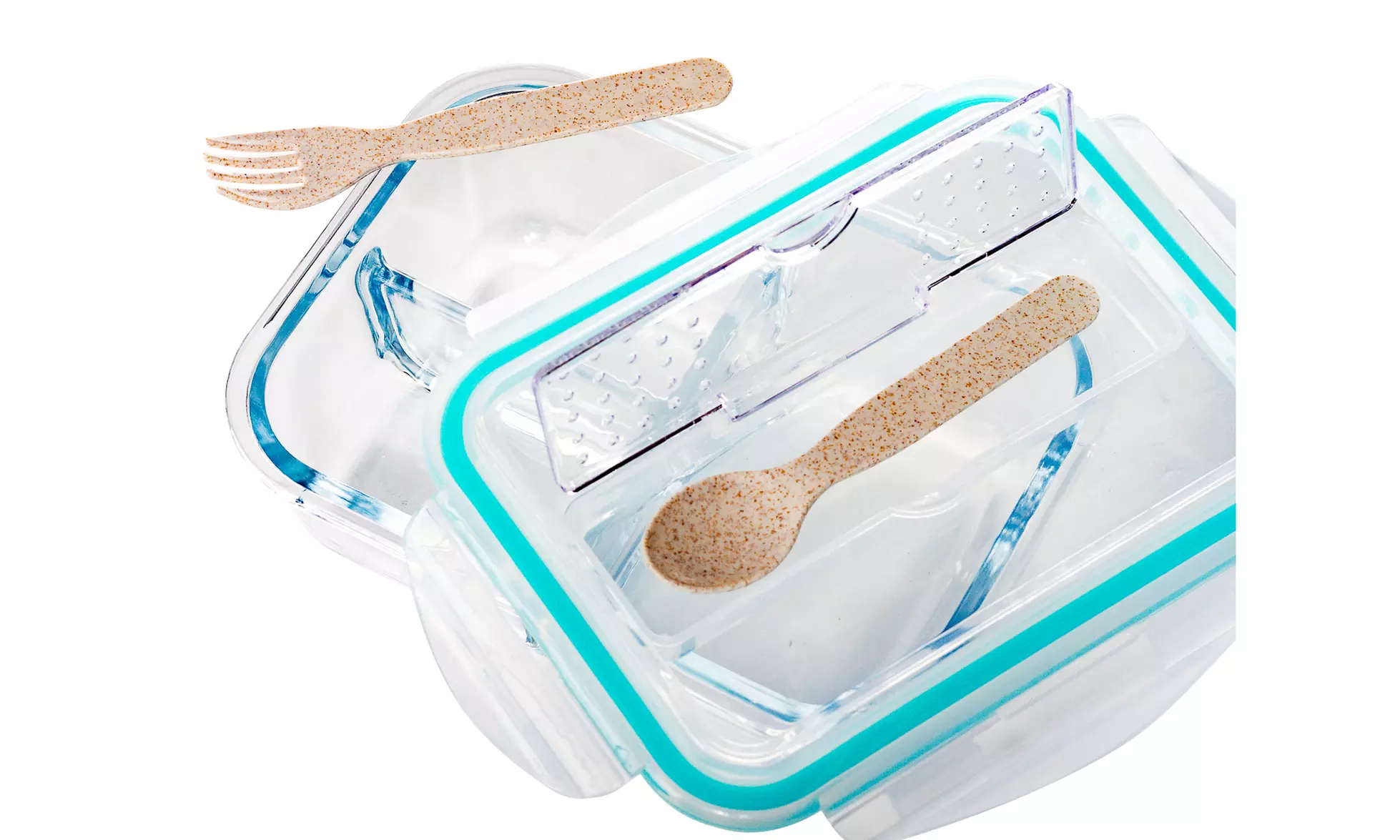 Borosilicate Glass Meal Prep Containers with Snap Locking Lids (1-3or 5 Pack)