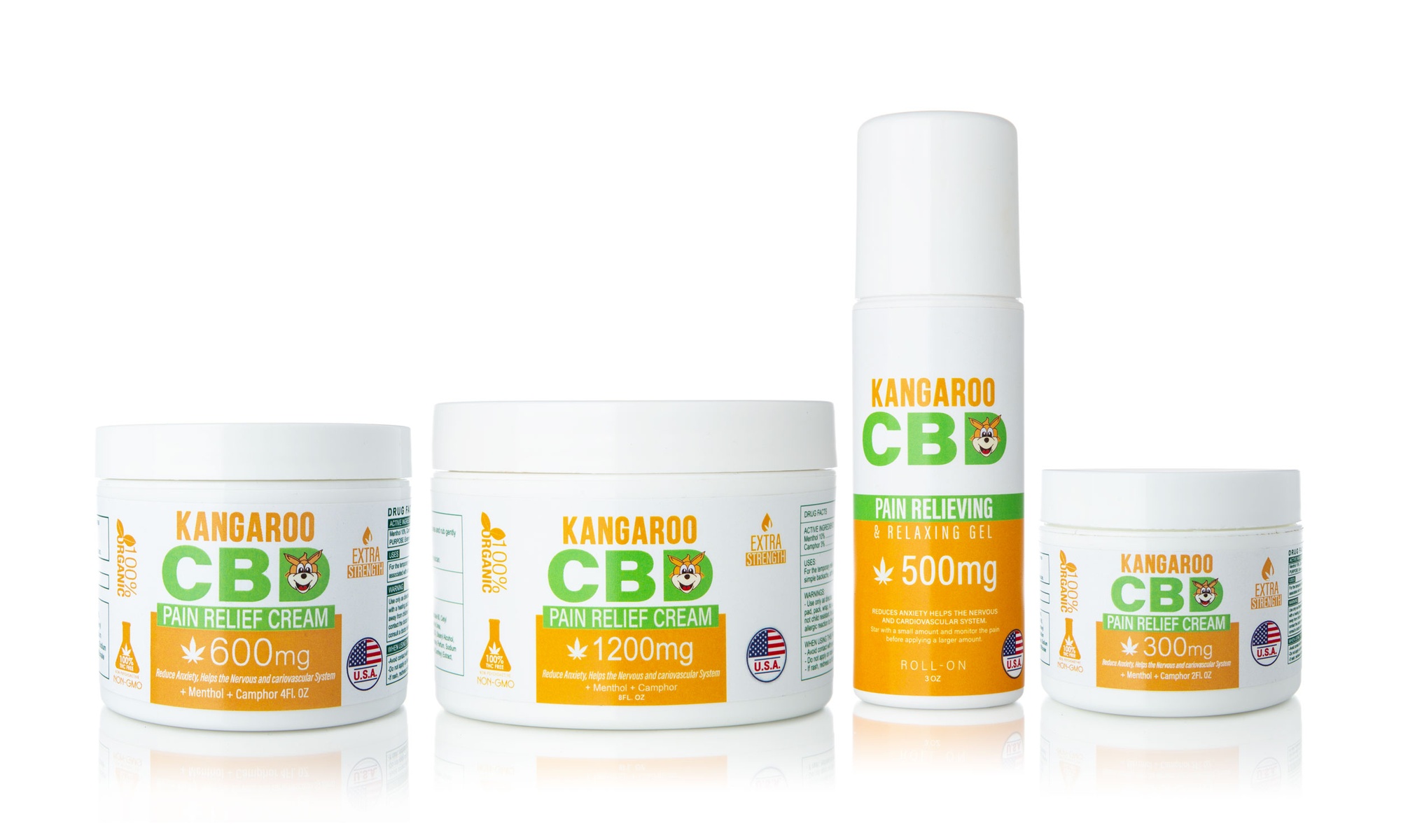 Potent CBD Pain Relief Cream from Kangaroo CBD (300mg-1200mg)